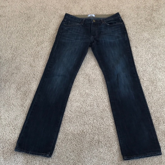 PAIGE Men’s size 32 blue straight cut jeans